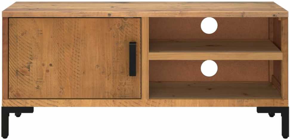 TV staliukas Televizoriaus spintelė, ruda, 90x30x40cm, pušies masyvas
