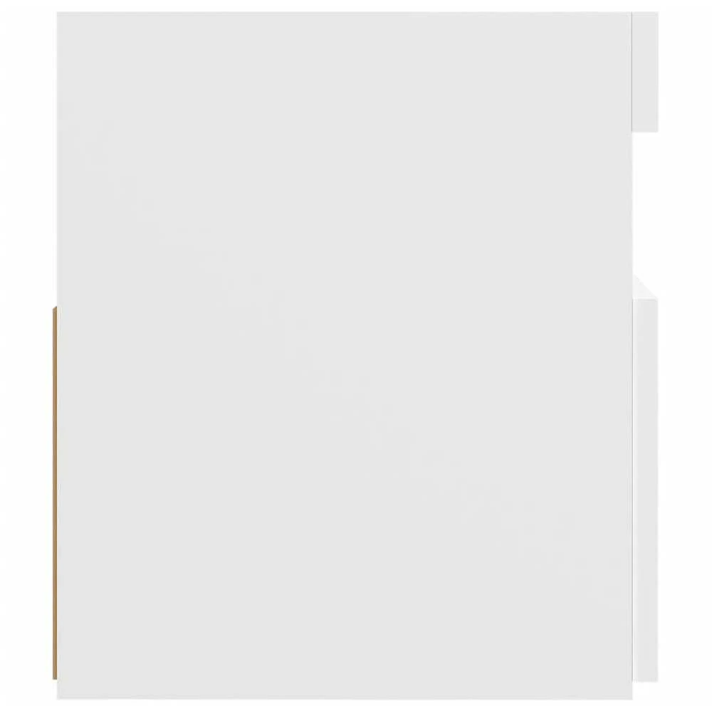 TV staliukas Televizoriaus spintelė su LED apšvietimu, balta, 120x35x40cm