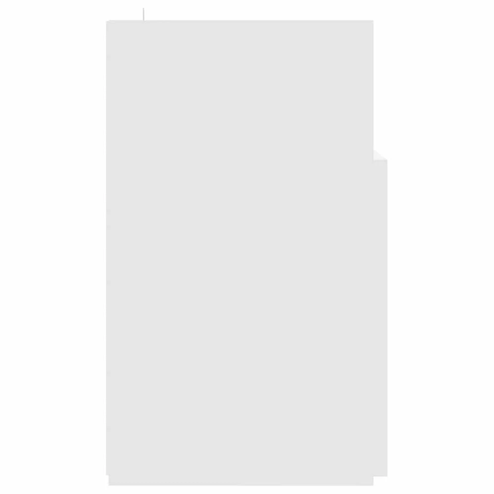 TV staliukas Televizoriaus spintelė su LED apšvietimu, balta, 120x30x50cm