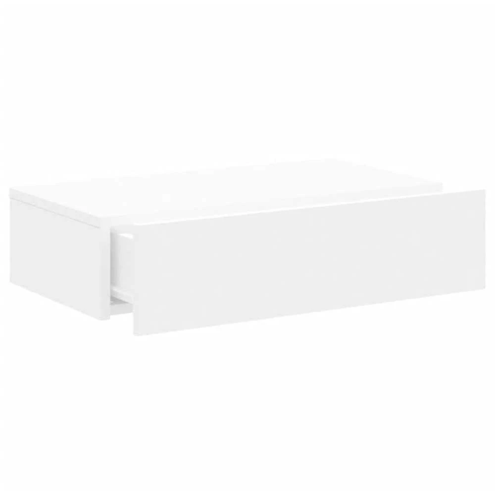 TV staliukas Televizoriaus spintelė su LED lemputėmis, balta, 60x35x15,5cm