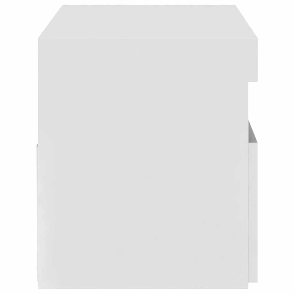 TV staliukas Televizoriaus spintelė su LED apšvietimu, balta, 75x35x40cm