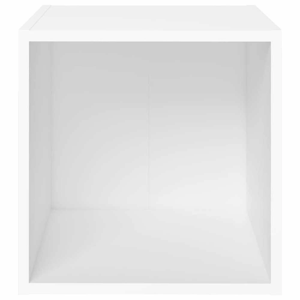 Televizoriaus spintelės, 2vnt., baltos, 37x35x37cm, MDP