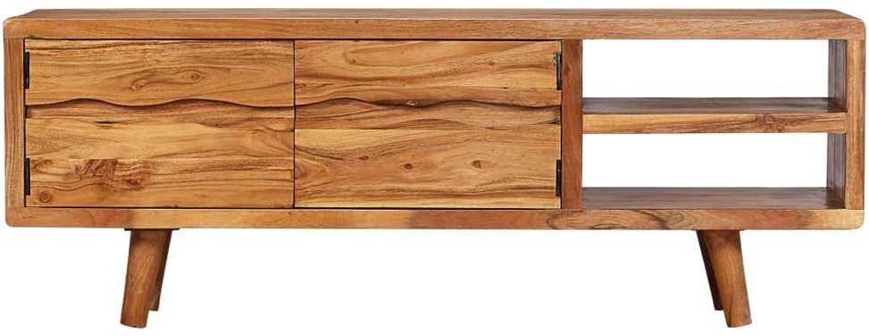 TV staliukas TV spintelė, akac. med. su išdrožin. durel., 117x30x40cm