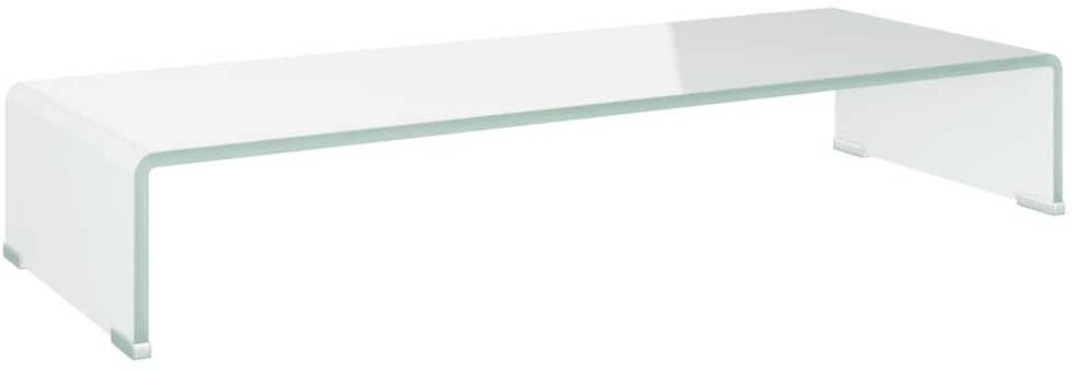 TV stovas/monitoriaus pakyla, žalias, 80x30x13cm, stiklas