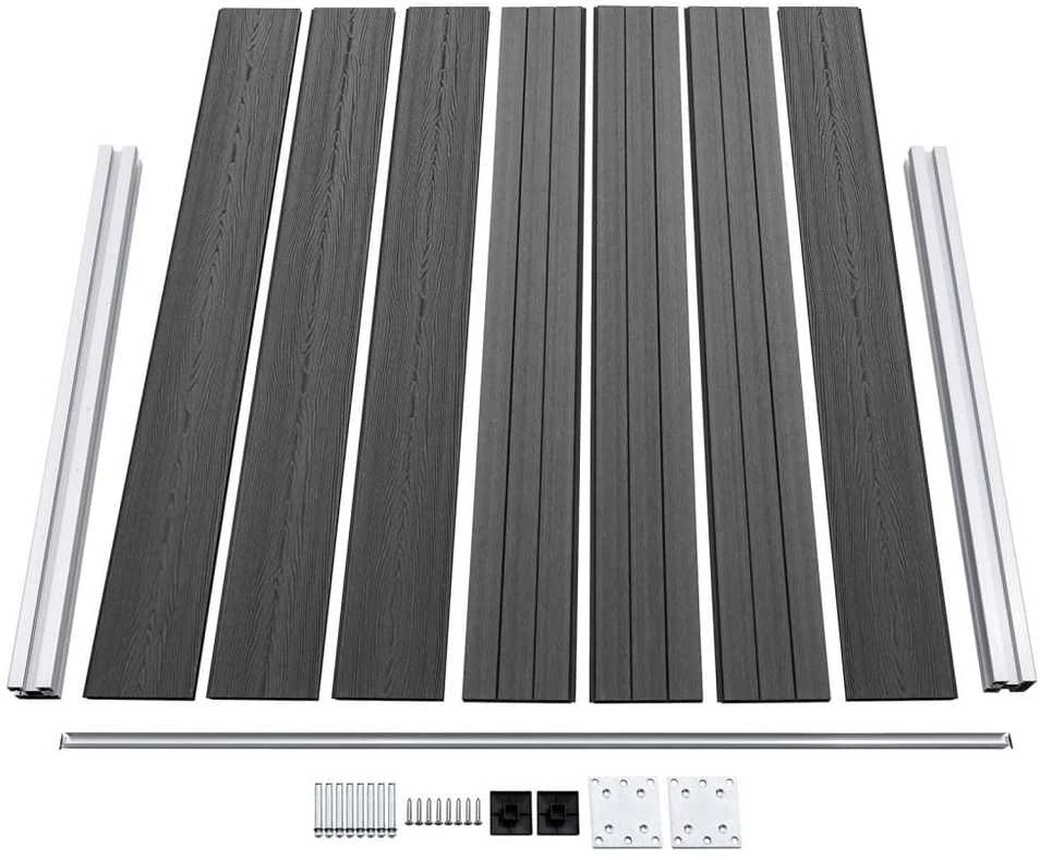 Tvoros segmentas, juodos spalvos, 180x146cm, WPC