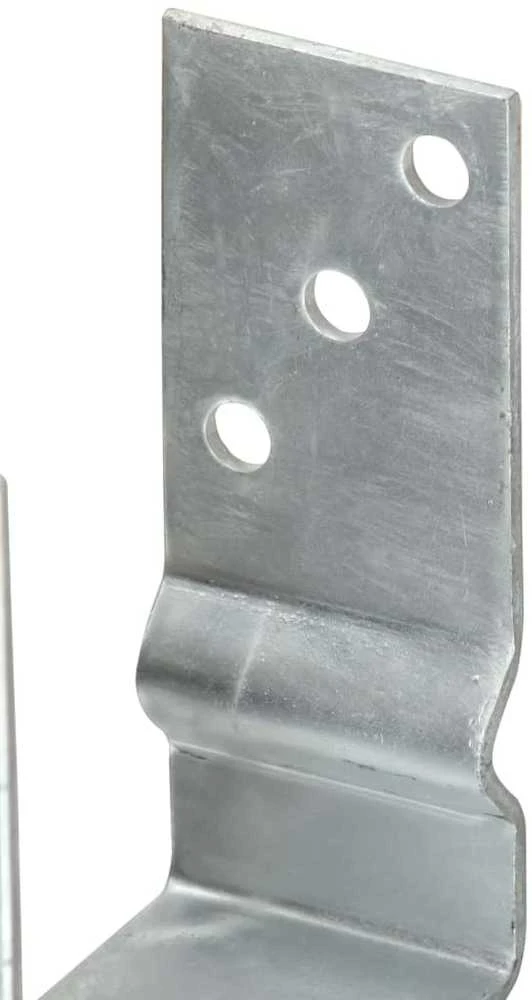 Tvoros stulpai, 6vnt., sidabrinės spalvos, 8x6x15cm, plienas