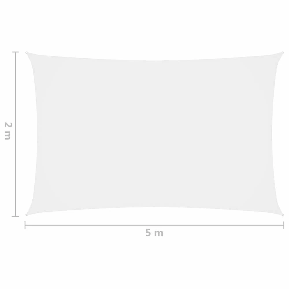 Uždanga nuo saulės, balta, 2x5m, oksfordo audinys, stačiakampė