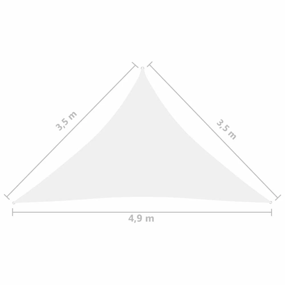 Uždanga nuo saulės, balta, 3,5x3,5x4,9m, oksfordo audinys