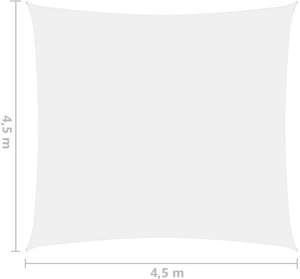 Uždanga nuo saulės, balta, 4,5x4,5m, oksfordo audinys