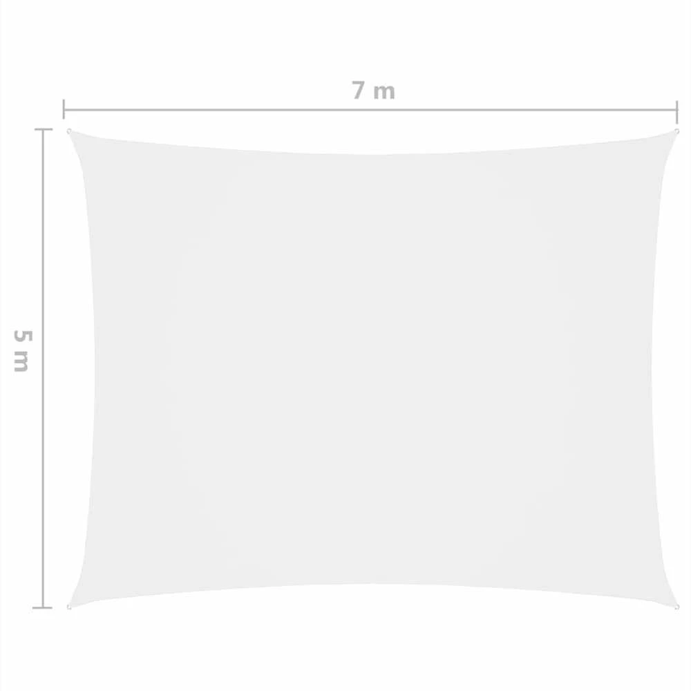 Uždanga nuo saulės, balta, 5x7m, oksfordo audinys, stačiakampė
