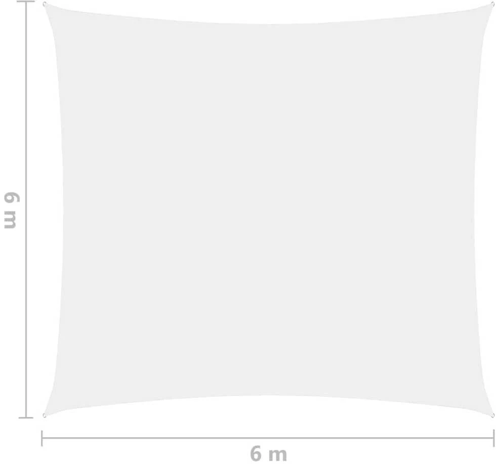 Uždanga nuo saulės, balta, 6x6m, oksfordo audinys, kvadratinė