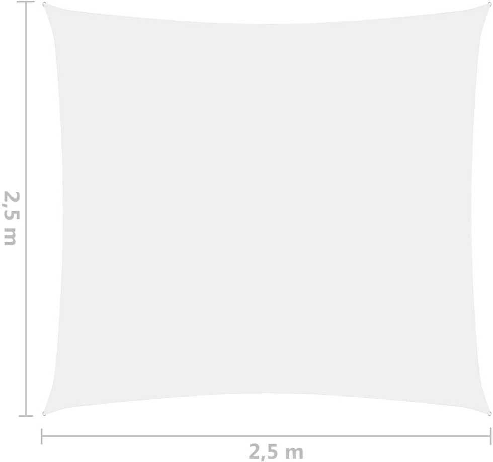 Uždanga nuo saulės, baltos spalvos, 2,5x2,5m, oksfordo audinys
