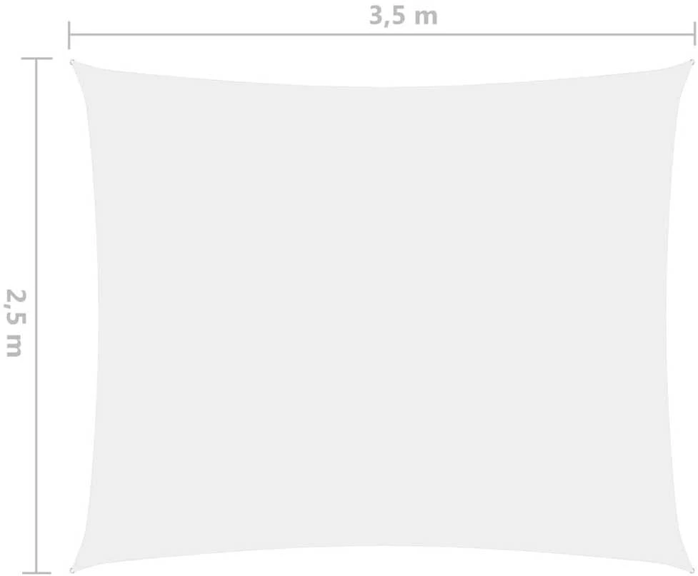 Uždanga nuo saulės, baltos spalvos, 2,5x3,5m, oksfordo audinys