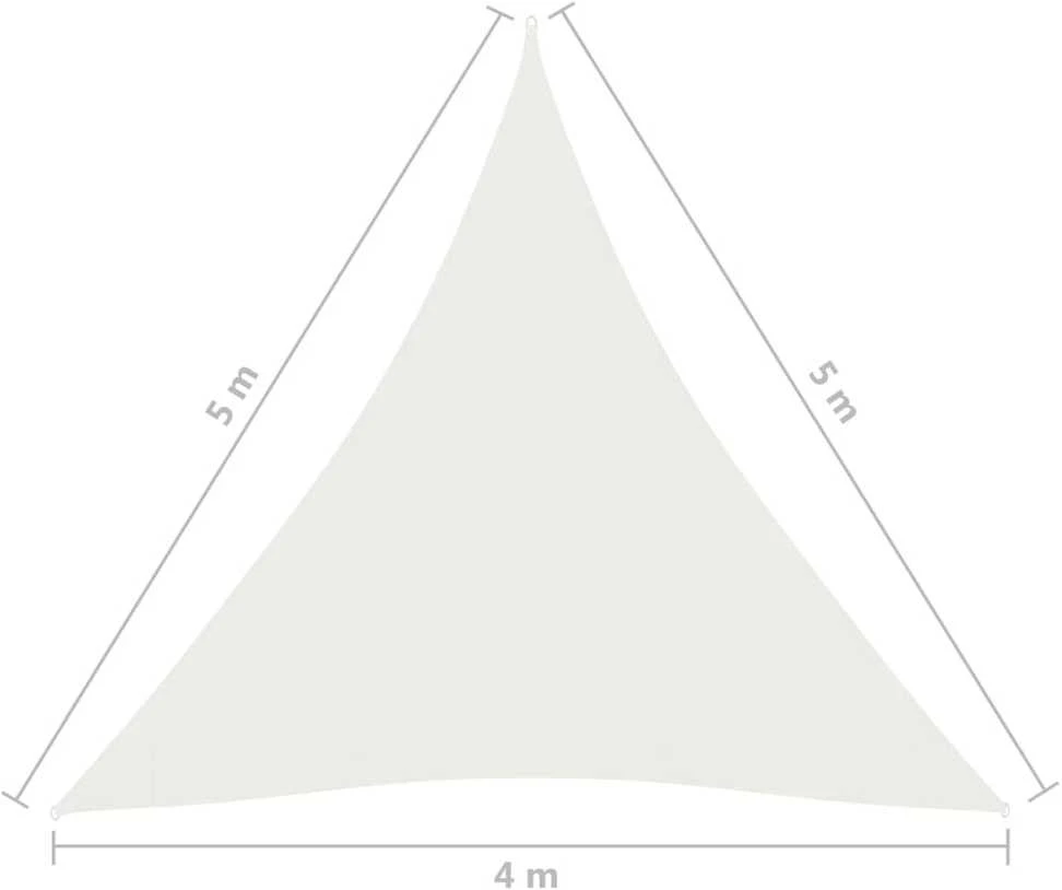 Uždanga nuo saulės, baltos spalvos, 4x5x5m, HDPE, 160g/m²