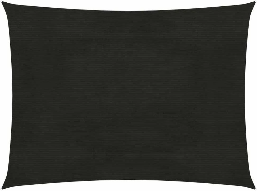 Uždanga nuo saulės, juodos spalvos, 3,5x4,5m, HDPE, 160g/m²