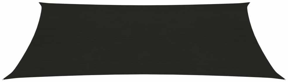Uždanga nuo saulės, juodos spalvos, 4x7m, HDPE, 160g/m²