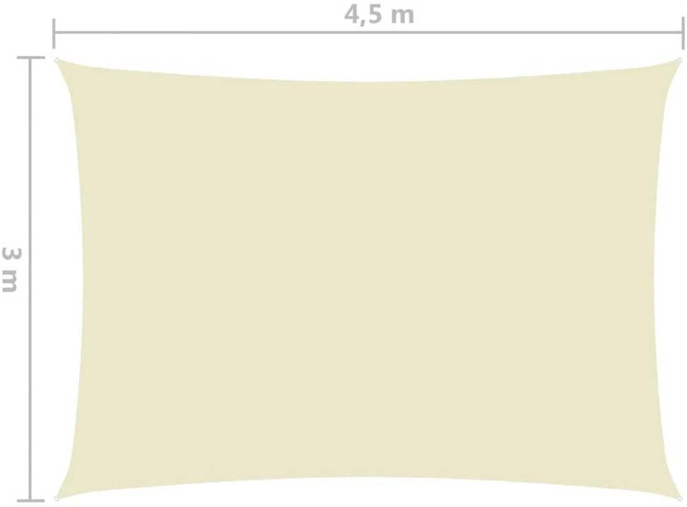 Uždanga nuo saulės, kreminė, 3x4,5m, oksfordo audinys