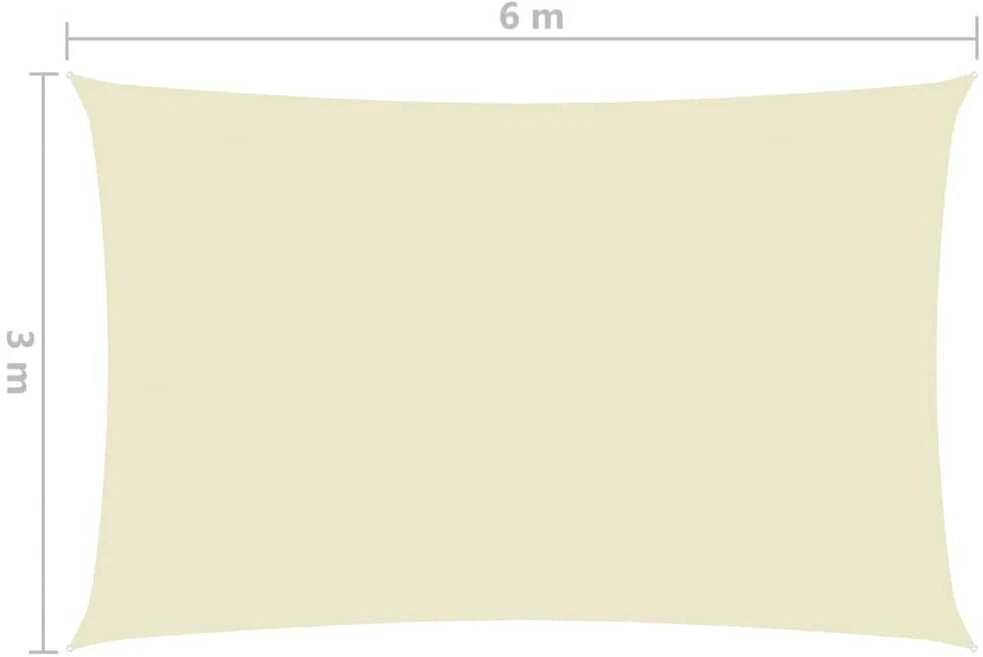 Uždanga nuo saulės, kreminė, 3x6m, oksfordo audinys