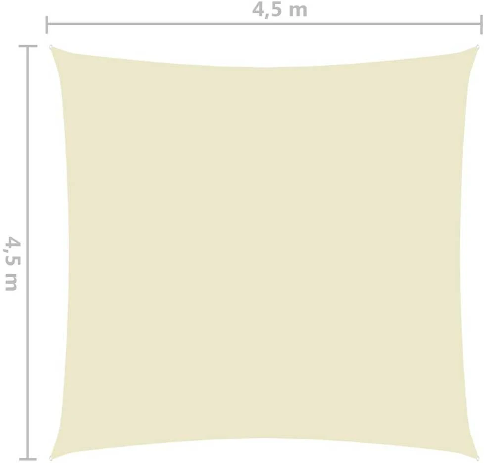 Uždanga nuo saulės, kreminė, 4,5x4,5m, oksfordo audinys