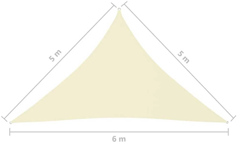Uždanga nuo saulės, kreminė, 5x5x6m, oksfordo audinys