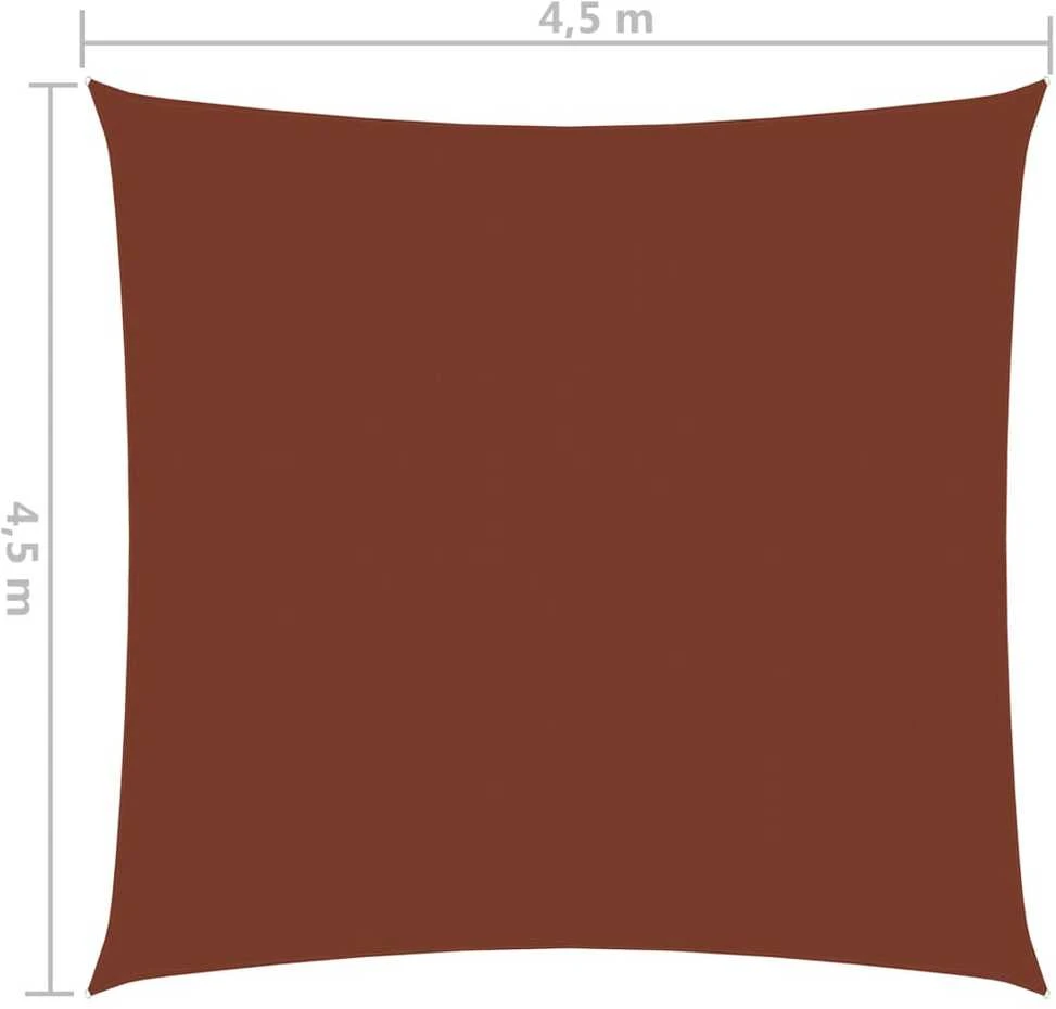 Uždanga nuo saulės, terakota, 4,5x4,5m, oksfordo audinys