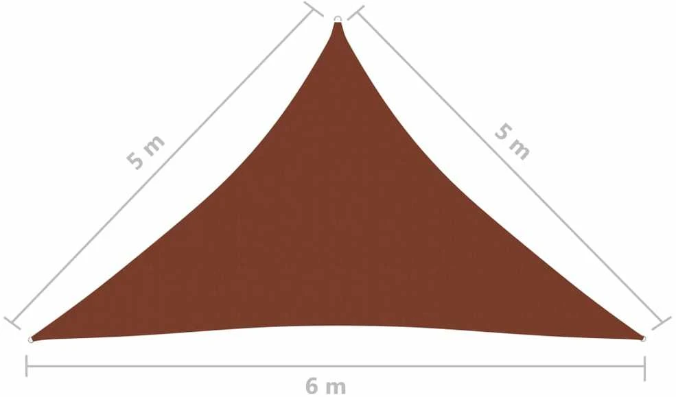 Uždanga nuo saulės, terakota, 5x5x6m, oksfordo audinys