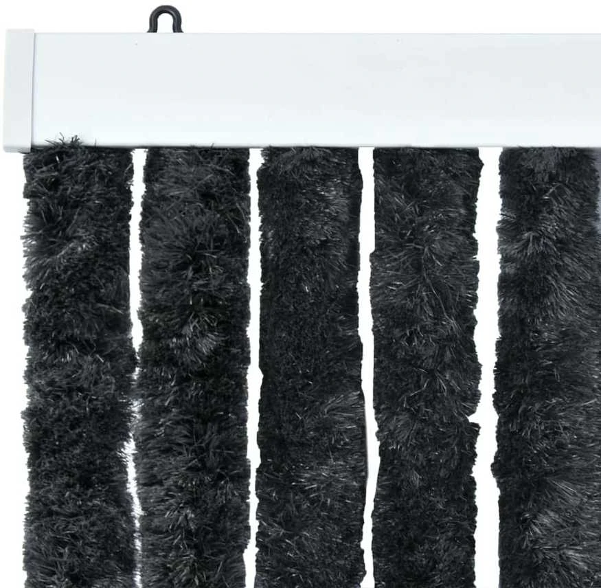 Užuolaida nuo vabzdžių, antracito sp., 90x220cm, šenilis
