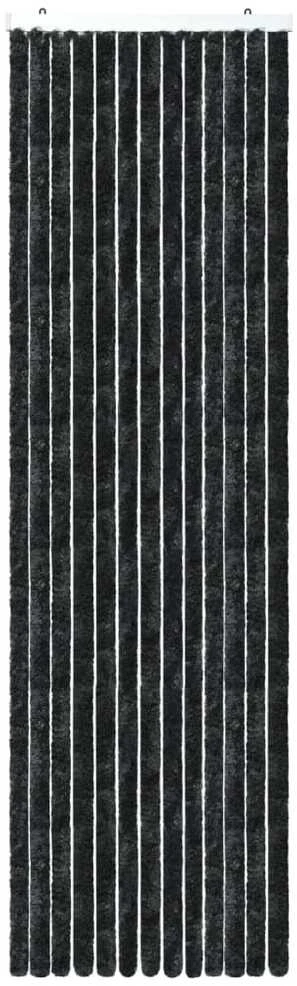 Užuolaida nuo vabzdžių, antracito spalvos, 90x200cm, šenilis