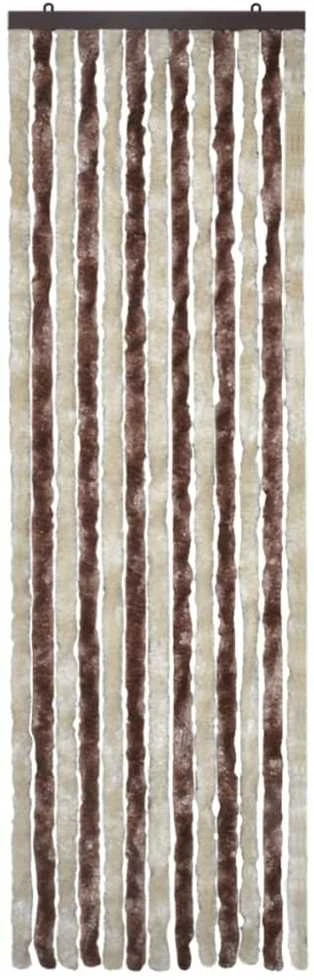 Užuolaida nuo vabzdžių, smėl. ir švies. rud., 56x185 cm šenilis