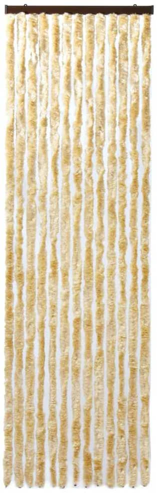 Užuolaida nuo vabzdžių, smėlio spalvos, 118x220cm, šenilis
