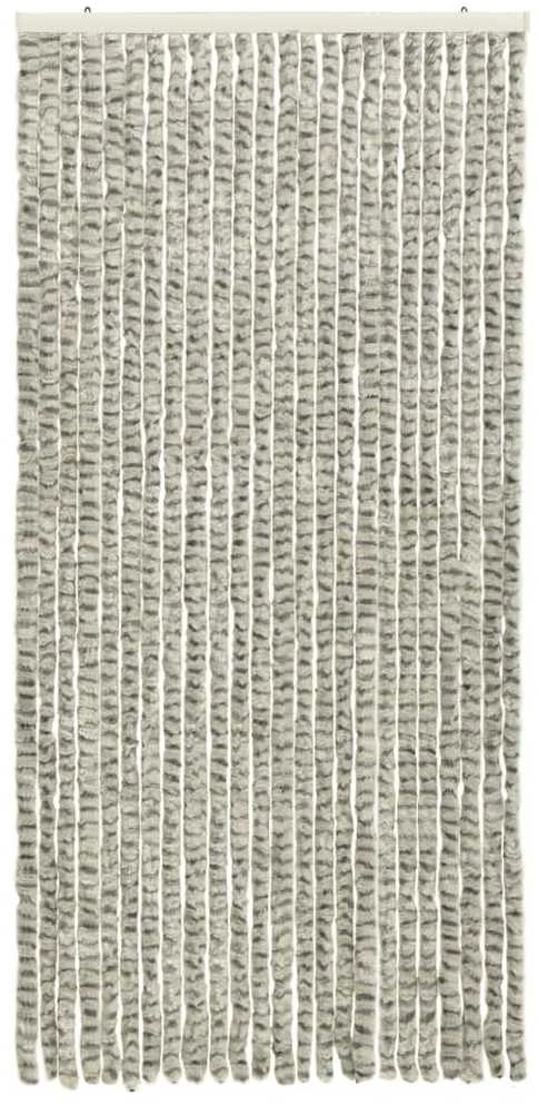 Užuolaida nuo vabzdžių, šviesi/tamsi pilka, 100x220cm, šenilis