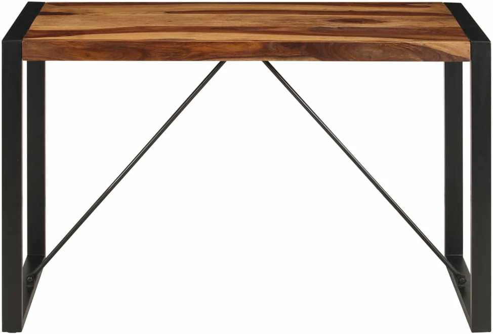 Valgomojo stalas, 120x60x76 cm, rausv. dalb. medienos masyvas