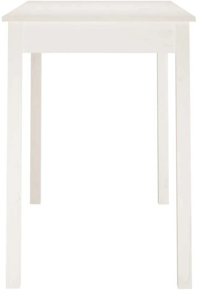 Valgomojo stalas, baltas, 110x55x75cm, pušies medienos masyvas