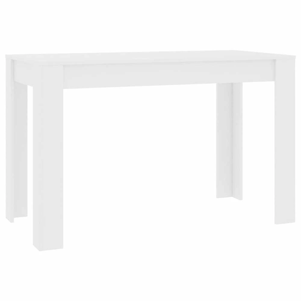 Valgomojo stalas, baltos spalvos, 120x60x76cm, apdirbta mediena