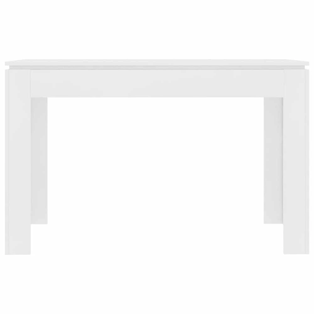 Valgomojo stalas, baltos spalvos, 120x60x76cm, apdirbta mediena