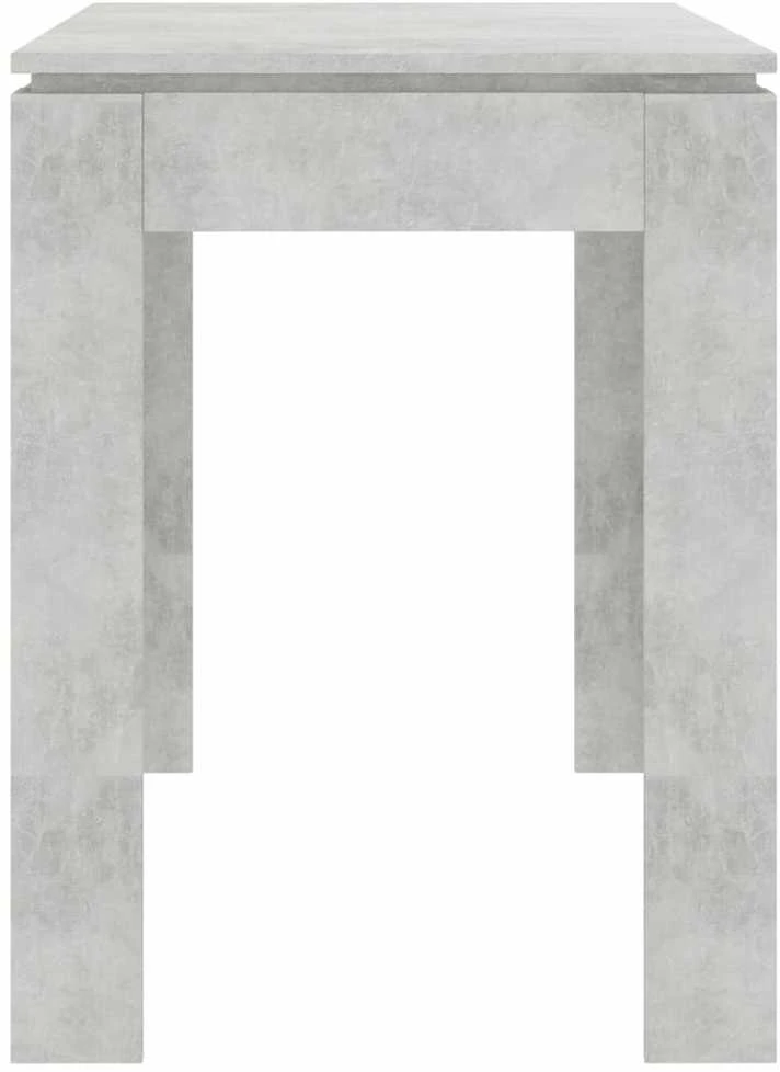 Valgomojo stalas, betono pilkas, 120x60x76cm, apdirbta mediena