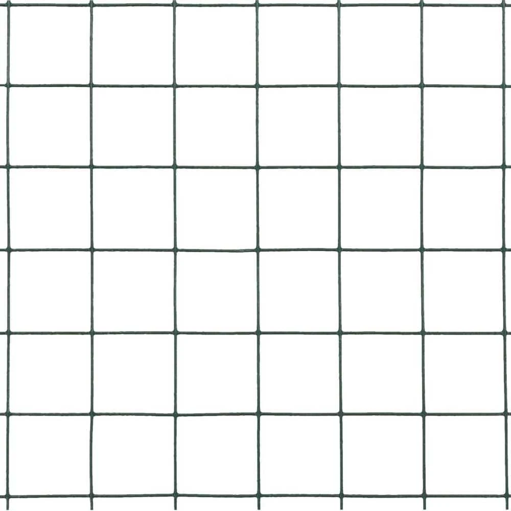 Vielos tinklas su PVC danga, žalias, 10x1,5m