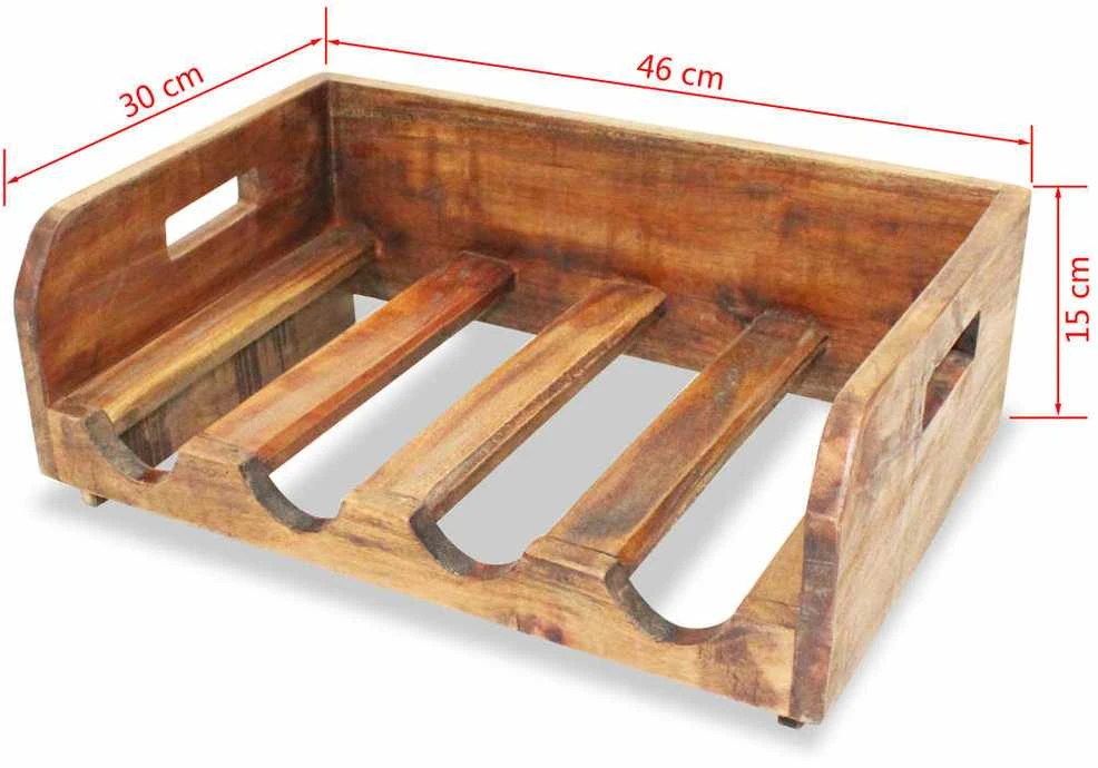 Vyno butelių laikikliai, 4vnt., 16 butelių, raudonmedis
