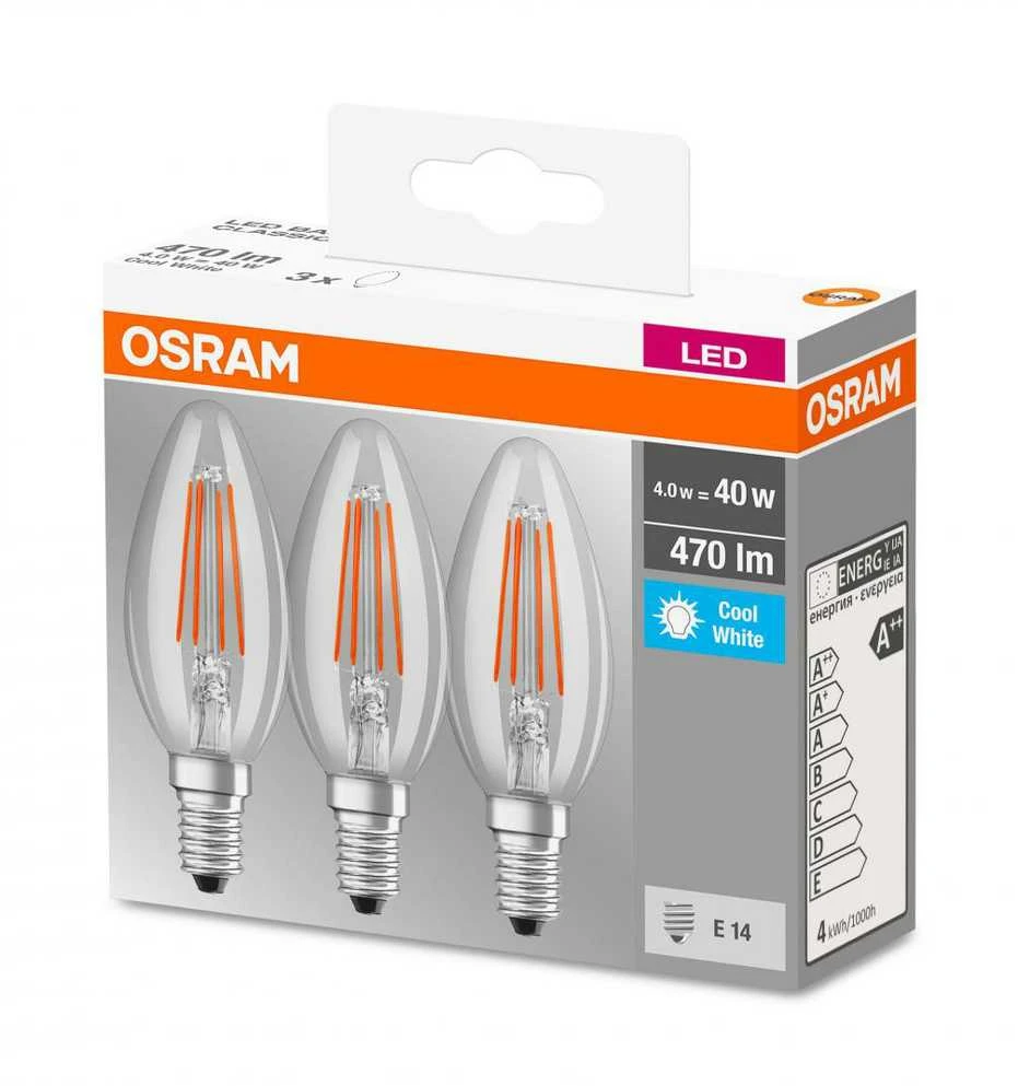 Osram LP.LED BAS CLC B40 4W/840 230V E14 FS3