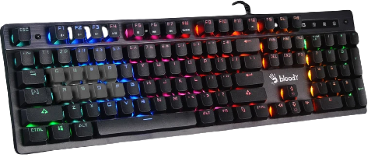 A4tech B500N Bloody žaidimų klaviatūra, laidiniai 106 pilki klavišai