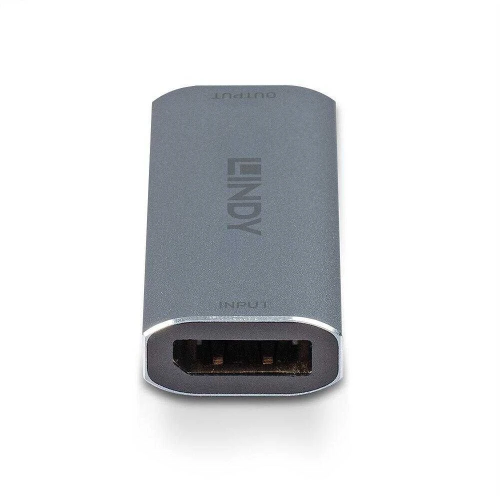 LINDY DisplayPort 1.4 signalo stiprintuvas, sidabrinis