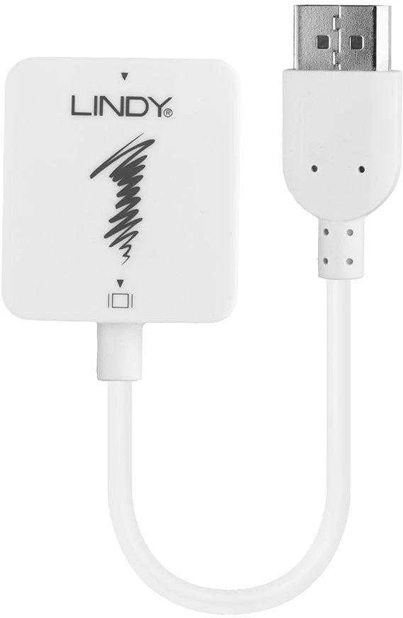 „Lindy“ HDMI į „DisplayPort 4K“ baltą
