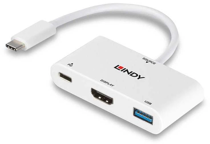 Adapteris - LINDY USB 3.2 Type C į HDMI Adapteris 4K@60Hz PD 100W