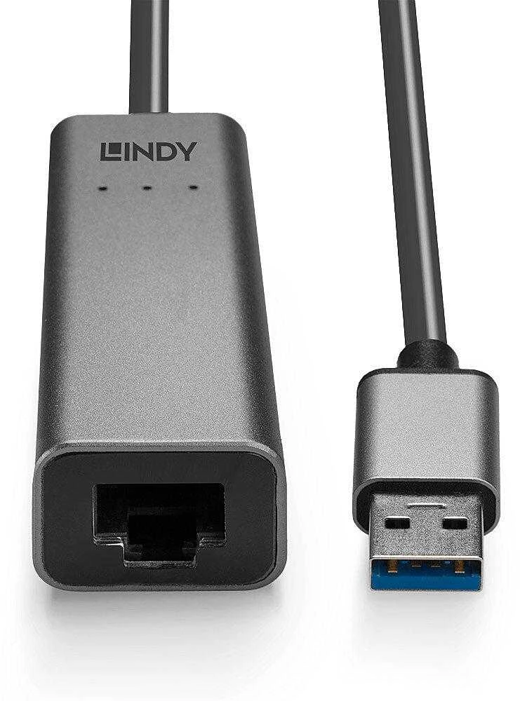 Tinklo Adapteris - LINDY USB 3.0 į 2.5G Ethernet Keitiklis, 2.5Gbps, Aliuminis