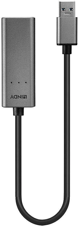 Tinklo Adapteris - LINDY USB 3.0 į 2.5G Ethernet Keitiklis, 2.5Gbps, Aliuminis