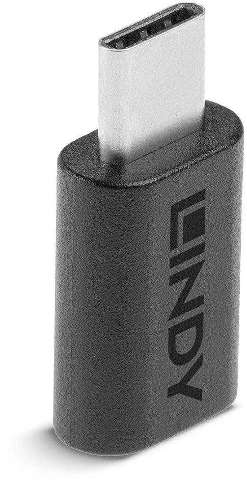 USB Adapteris - LINDY USB 3.2 Type C į C M/F Adapteris, Juodas