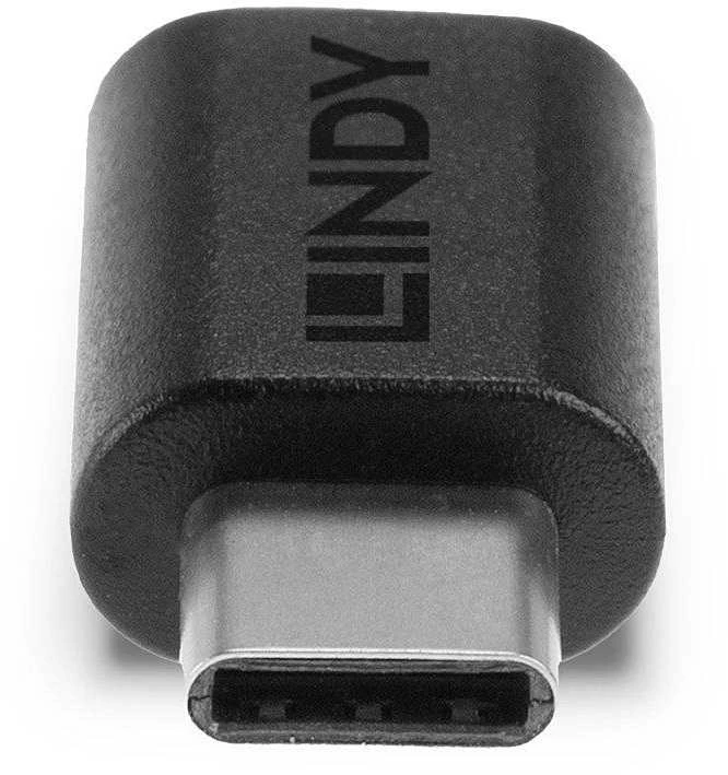 USB Adapteris - LINDY USB 3.2 Type C į C M/F Adapteris, Juodas