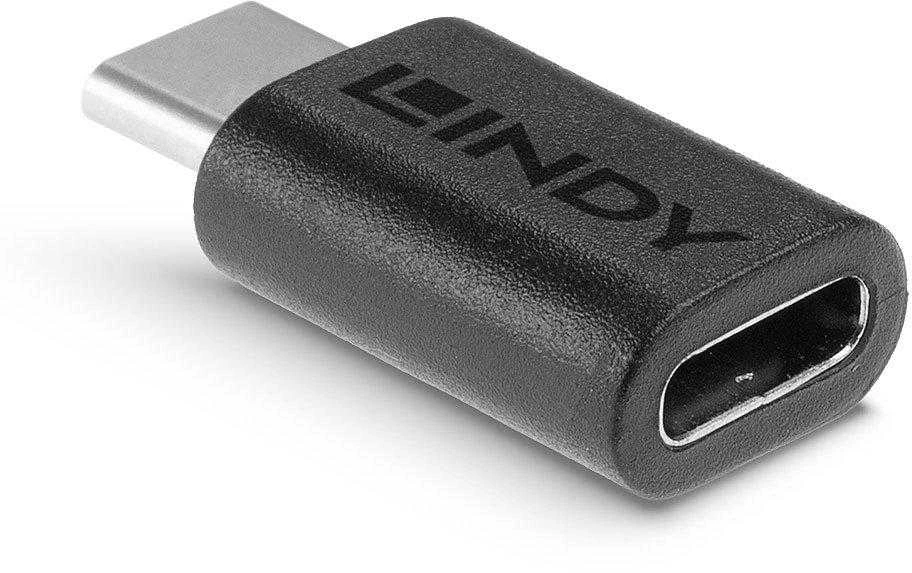 USB Adapteris - LINDY USB 3.2 Type C į C M/F Adapteris, Juodas