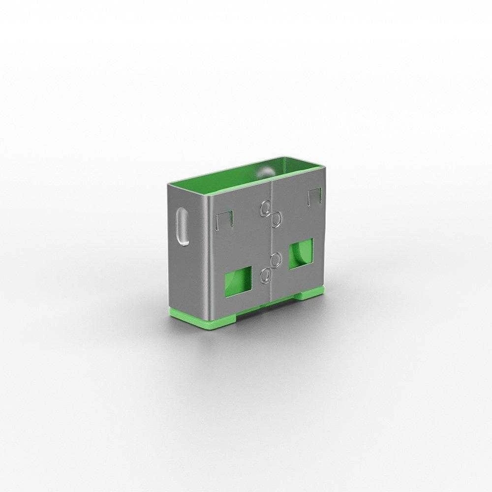 USB Priedas - LINDY USB Type A Prievadų Blokatoriai, 10 vnt., Žali
