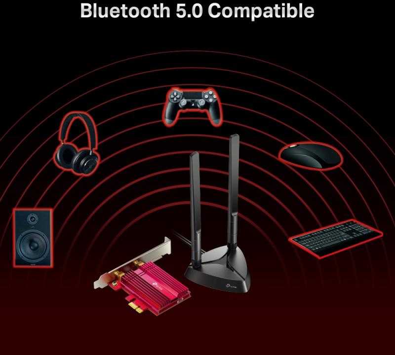 TP-LINK Archer TX3000E WLAN / Bluetooth 2402 Mbit/ai Vidinis